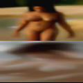 Woman looking swing with women